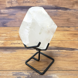 Wholesale Quartz Point on Custom Metal Stand- 3.21kg-Points-Angelic Healing Crystals Wholesale