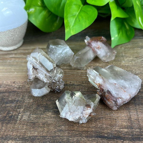 Wholesale Red Lemurian Clusters with Iron Inclusions (Red/Brown/Clear) 1-3"-Clusters-Angelic Healing Crystals Wholesale