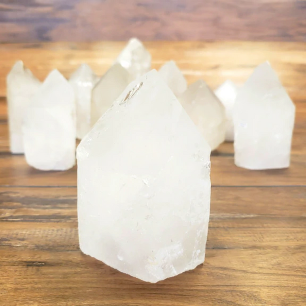 Clear Quartz Polished Tips 2" to 4”-Pillars-Angelic Healing Crystals Wholesale