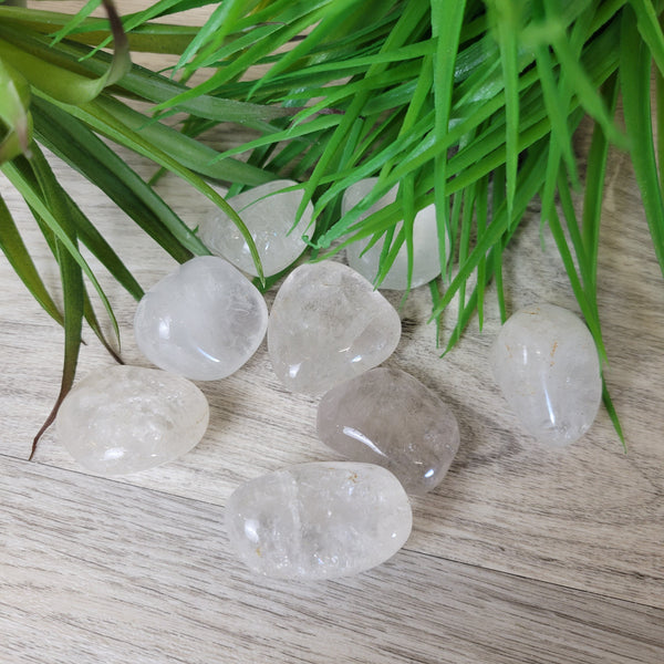 Clear Quartz Tumbled Stone 1-2"-Loose Stones-Angelic Healing Crystals Wholesale
