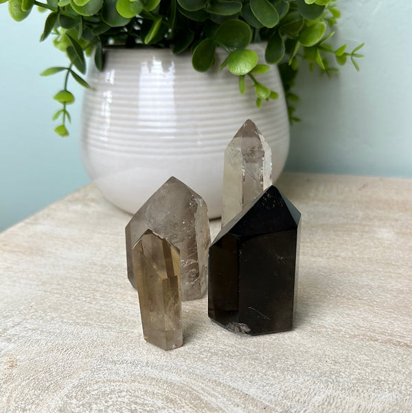 Smoky Quartz Polished Pillar .5lb - .99lb-Pillars-Angelic Healing Crystals Wholesale