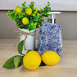 Sodalite Soap Dispenser-Soap & Lotion Dispensers-Angelic Healing Crystals Wholesale