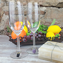 Wine Glass Charms Set of 4-Agate or Assorted Gemstones-Wine Glass Charms-Angelic Healing Crystals Wholesale